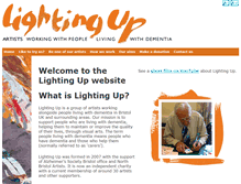 Tablet Screenshot of lightingup.org.uk